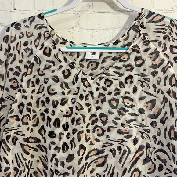 Cabi hi low double layer sheer blouse - Picture 2 of 6